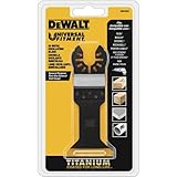 DEWALT Oscillating Tool Blade for Wood with Nails, Wide, Titanium (DWA4204)