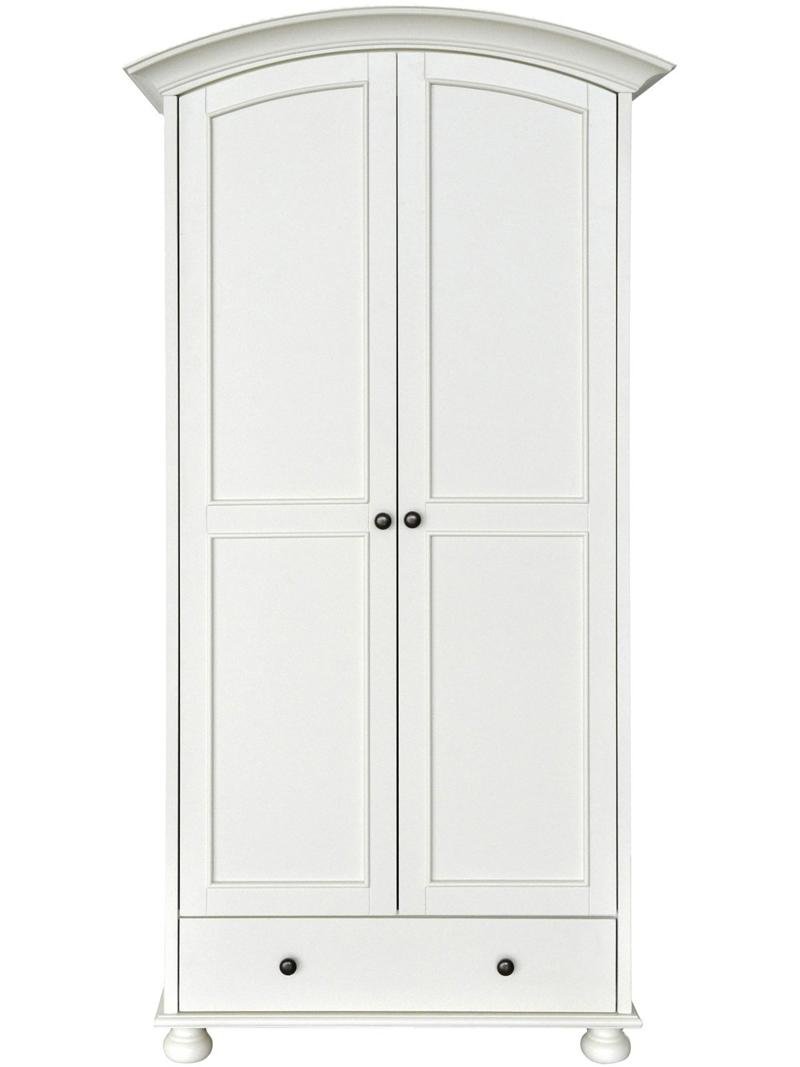 Versailles French White 1 Drawer 2 Door Single Wardrobe Amazon Co
