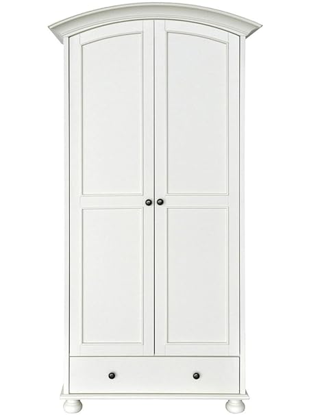 Versailles French White 1 Drawer 2 Door Single Wardrobe Amazon Co