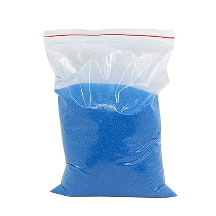 Crazy-Store 100g/bag DIY Not Wet Magic Sand Water Modeling Sand Handmade Toys (Blue)