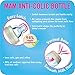 MAM Easy Start Anti-Colic Baby Bottle 5 oz, Slow Flow, Breastfeeding-Like Silicone Nipple Bottle, Reduces Colic, Gas, & Reflux, Easy-to-Clean, BPA-Free, Vented Baby Bottles for Newborns, 0-3 Months
