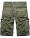 JoJoJoy Men's Casual Multi-Pocket Cargo Shorts, Summer Cotton Outdoor Wear Dungarees