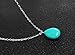 Suyi Womens Girls Double Layers Y Chain Green Stone Pendant Necklace Green