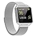 For Fitbit Blaze Bands with Frame, Austrake Replacement Milanese Loop with Metal Housing for Fitbit Blaze Smart Sports Watch Bracelet for Women Men