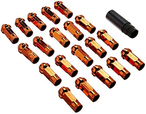 Wheelmate 32905O Muteki SR48 Open End Lug Nut, Orange, 48mm, 12 x 1.25