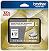 Brother P-touch TZe-PR234 Gold Print on Premium Glitter White Laminated Tape 12mm (0.47”) wide x 8m (26.2’) long, TZEPR234