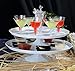 Platter Pleasers Plastic Cupcake/Cake Stand - 3 Piece set (White)