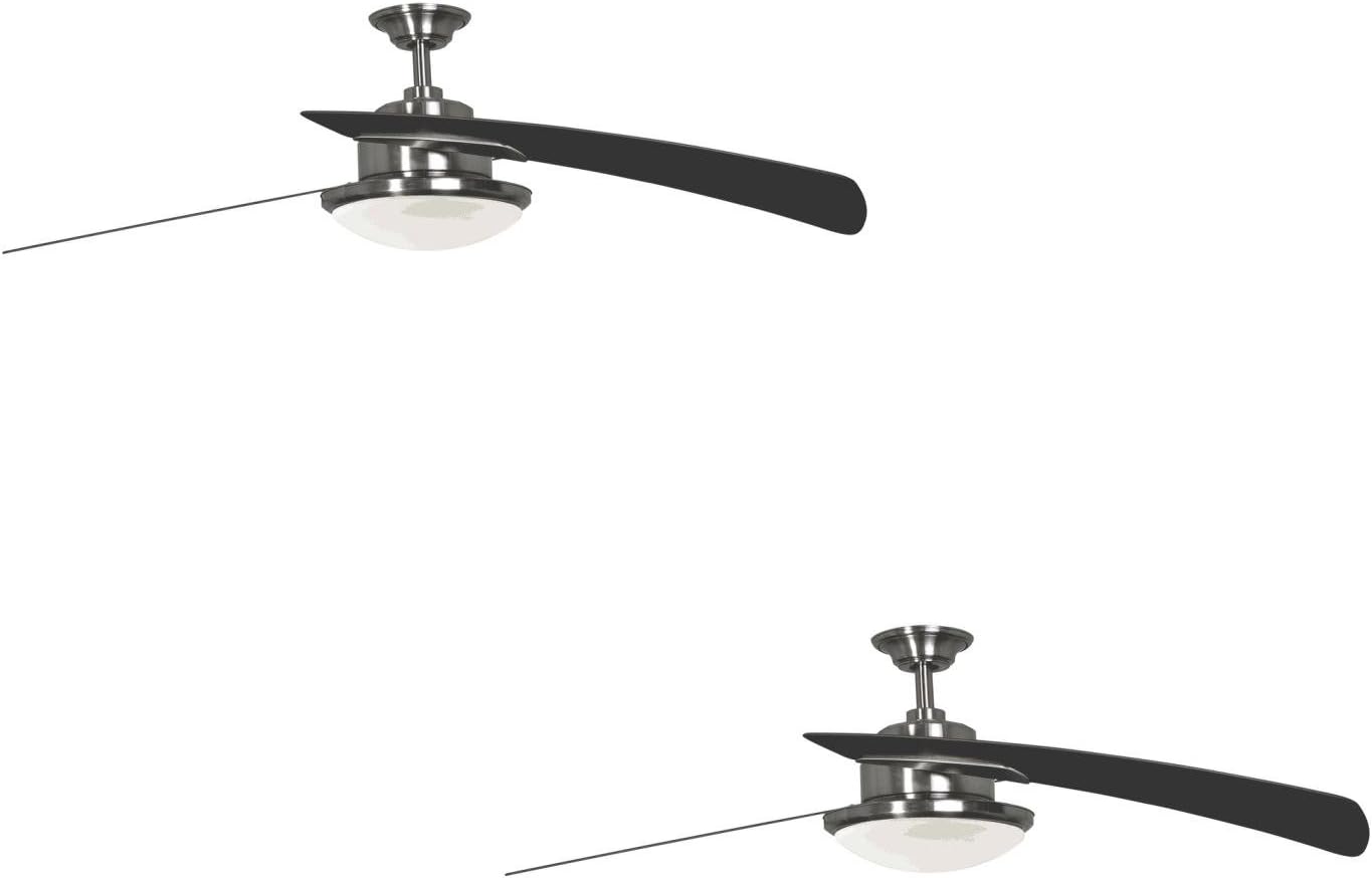 Set Of Two No Lp8294lbn Platinum Santa Ana 48 In Brushed