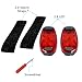 Kootek LED Safety Light Red Flashing with Free Clip on Straps Sport Running Warning Strobe Tail Lights for Dog Collar, Walking, Cycling, Bike, Helmet, Batteries Included [2 Pack]