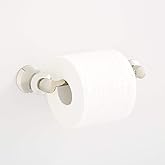 Signature Hardware 446872 Pendleton Double Post Toilet Paper Holder - Polished Nickel