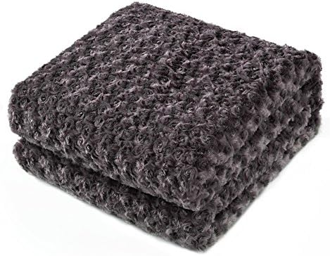 Simple&Opulence Super Soft Microfiber Stereo Rose Pattern Home Furnishing Throw Blanket (Queen, Purple)