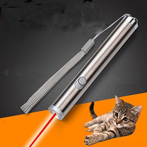Charming Pink Interactive LED Light Pointer Cat Toys Exercise Chaser Toy Pet Scratching Training Tool