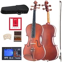 Cecilio CVA-400 Solidwood Viola with D'Addario Prelude Strings, Size 16-Inch
