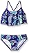 Kanu Surf Big Girls' Heather Paisley Flounce Bikini Swimsuit, Purple, 14