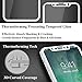 iPhone X Tempered Glass Screen Protector-SZQM (2 PACK)9H hardness 3D Touch Compatible Best Glass for iphone x/iphone 10(WHITE EDGE)