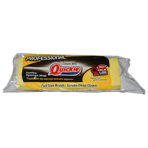 Buy Quickie Jumbo Sponge Mop Refill Works on Any Type J Mop (Pack of