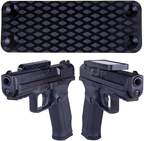 Magnetic Gun Mount &amp; Holster For Vehicle And Home - HQ Rubber Coated 35 Lbs Rated - Firearm Accessory. Concealed Holder For Handgun, Rifle, Shotgun, Pistol, Revolver, Truck, Car, Wall, Vault, Desk