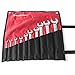 MAXPOWER 10-piece Metric Combination Wrench Set - up to 27mm Large Commercial Grade Drop Forged Spanners in a Roll-up Pouch