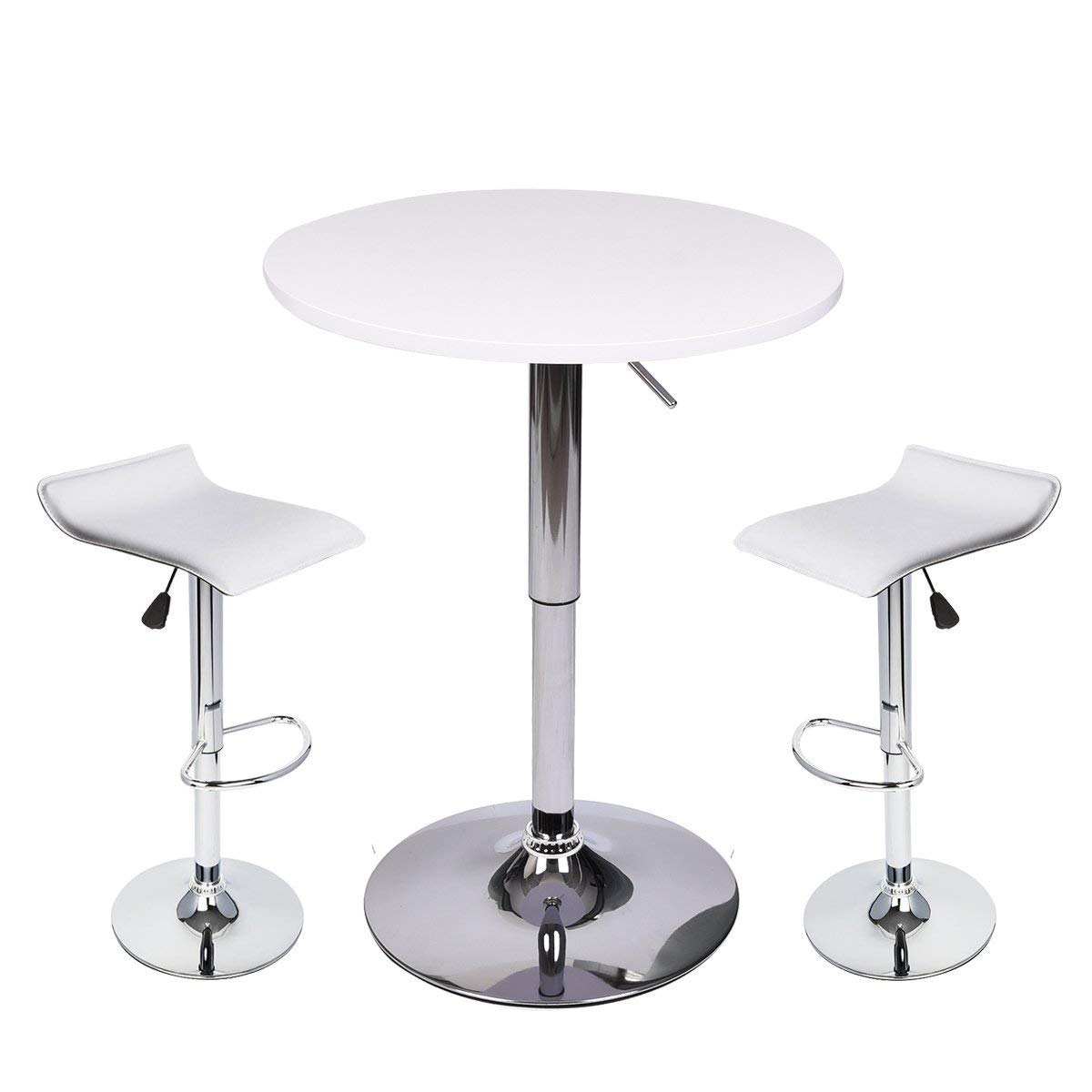 Best Round Bar Table Adjustable Bistro Pub