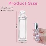 LOPHE 10ml Perfume Atomiser Kit 3pcs Clear Glass Spray Bottles Fine Mist view 2
