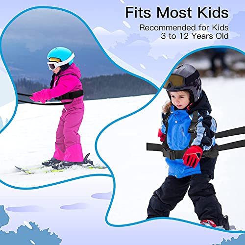 Kids Ski Shoulder Harness, Ski Leash Ski Training Harness, Skating