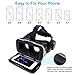 Pansonite 3D VR Glasses Virtual Reality Headset- More Comfortable and Lighter for VR Games and 3D Movie with Adjustable Focal and Pupil Distance, Fit for iOS/Android Smartphones