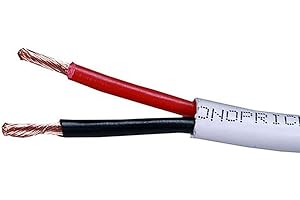Monoprice Access Series 16 Gauge AWG CL2 Rated 2 Conductor Speaker Wire / Cable - 250ft Fire Safety In Wall Rated, Jacketed I
