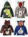 CM-Kid Little Boys Coral Fleece Hoodies Winter Jacket Coats Outerwear 1-6T