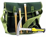 Rockhound & Rock Mining Kit w/Rock Pick Hammer, 3 Chisels, Musette Bag (5-Piece Set)