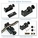 Hottime Double Row 4 IN 1 Bio Elements Energy Titanium Steel Magnetic Therapy Bracelet (Black Gun)