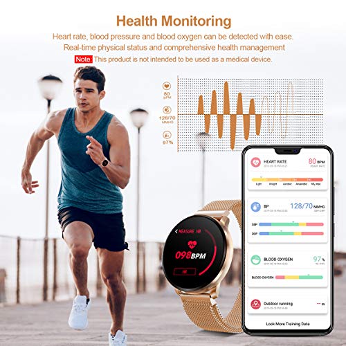 GOKOO Smartwatch Fashion para Hombre Mujer Impermeable Reloj Inteligente Monitores de Actividad Fitness Tracker con… - Imagen 5