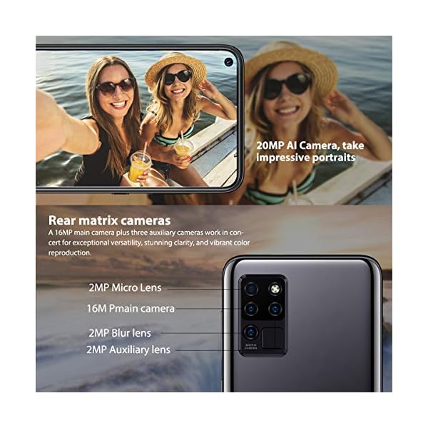 Sim-Free-Unlocked-Mobile-PhonesOUKITEL-C212021-Android-100-64-Inches-Dual-SIM-Phone-4G4GB64GB-4000mAh-Battery-20MP-FrontFour-Rear-Cameras-Helio-P60-Mobile-Phones-SIM-Free-UnlockedBlack OUKITEL Sim-Free & Unlocked Mobile Phones, C21 Android 10.0 6.4 Inches Dual SIM Phone 4G,4GB+64GB 4000mAh Battery 20MP…