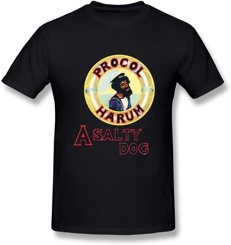 Kdeio S Fashion Procol Harum A Salty Dog T Shirts Black Minaze