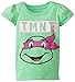 Teenage Mutant Ninja Turtles Little Girls' Toddler Pizza T-Shirt, Neon Green, 3T