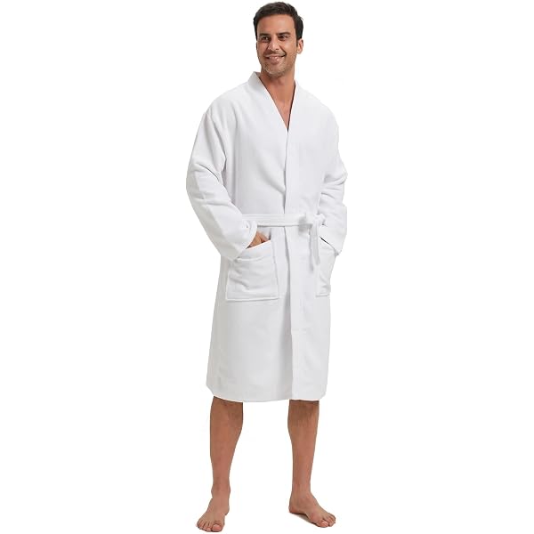 Alexander Del Rossa Plush Mens Robe with Hood, Hooded Big and Tall