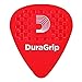 D'Addario DuraGrip Guitar Picks - Guitar Accessories - Grip Stamped - Guitar Picks with Grip for Acoustic Guitar, Electric Guitar, Bass Guitar - 10-pack, 0.50mm-Super Light