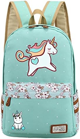 Kid's Girls Floral Animal Cartoon School Backpack Cute Unicorn Travel Shoulder Bag (1)