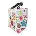 Mziart Oxford Cloth Insulated Lunch Bag Reusable Lunch Box Tote Bag Cooler Bag for Women Adults (Colorful Flowers)