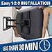 Mounting Dream TV Wall Mount Bracket Full Motion with Articulating Arm TV Bracket for Most 26-55 Inch LED, LCD Flat Screen TV, Mount up to VESA 400x400mm and 66 LBS Loading MD2378