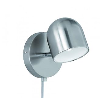 Khl Led Wandlampe Mit Touchdimmer Fur Steckdose Nickel Matt 4 5w