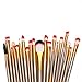Yoyorule 20 pcs Makeup Brush Set tools Make-up Toiletry Kit Wool Make Up Brush Set (Golden)