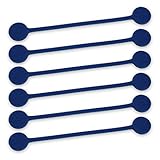 TwistieMag Strong Magnetic Twist Ties - The Deep Ocean Blue Collection - Navy Blue 6 Pack - Super Powerful Unique Solution for Cable Management, Hanging & Holding Stuff, Fidgeting, Or Just for Fun!