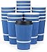 Glowcoast Disposable Coffee Cups With Lids - 16 oz To Go Coffee Cup (80 Pack). Large Travel Cups Hold Shape With Hot and Cold Drinks, No Leaks! Insulated Ripple Cups Protect Hands, No Sleeves needed!