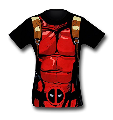 Deadpool Black 30 Single Costume T-Shirt- XLarge