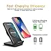 Wireless Charger iPhone X - miraku QI Fast Wireless Charger Charging Pad Stand for Samsung Galaxy S9/S9 Plus/S8/S8 Plus/Note 8/Note 5/S7/S7 Edge/S6 Edge Plus,Standard Charge for iPhone X/8/8 Plus