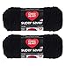 Bulk Buy: Red Heart Super Saver (2-pack) (Black, 7 oz each skein)