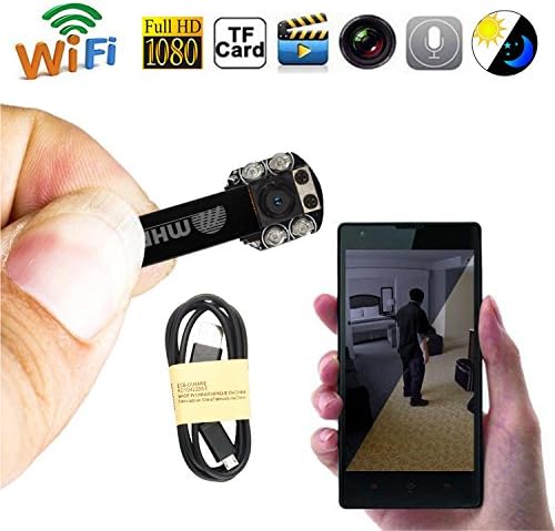 M MHB SERIES 3 Module Night Vision IR Mini Wireless Wi-Fi HD Digital Video Camera DIY Modules 1080P Nanny Cam with Motion Detection for Home Offices Support iOS/Android (Black)