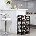 VASAGLE Wood 20 Wine Display Rack, Standing Bottles Storage Shelf, Wobble-Free, Espresso ULWR01BR