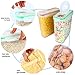 VERONES Cereal Container, Airtight Storage Containers Perfect for Flour Container Dry Food Storage Containers 4 piece (10 Chalkboard Labels & 2 Measuring Cups Included).