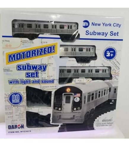 Amazon.com: Daron MTA NYC Transit Subway Train Set with Tracks